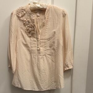 Banana Republic heritage popover, Size XS in cotton and silk